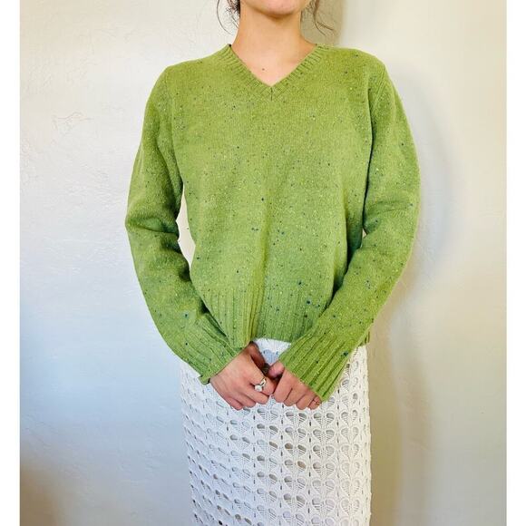 Express Green Wool Sweater - Picture 1 of 4